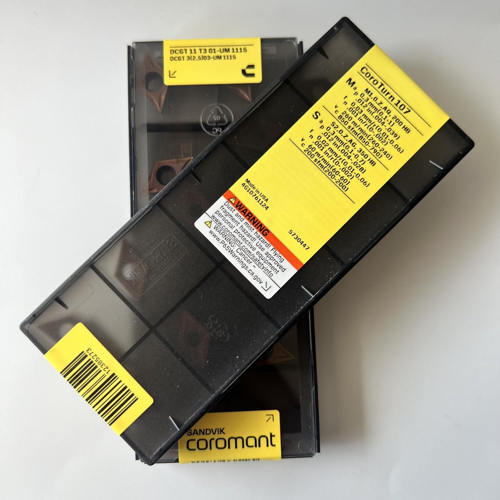 

Sandvik / DCGT11T301-UM 1115 / Оригинальная шведская твердосплавная пластина 10 шт.