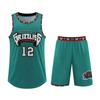 Grizzlies Nein. 12 Basketball Trikot Set Herren Trikot Trikot mit Taschen an beiden Seiten M-5XL