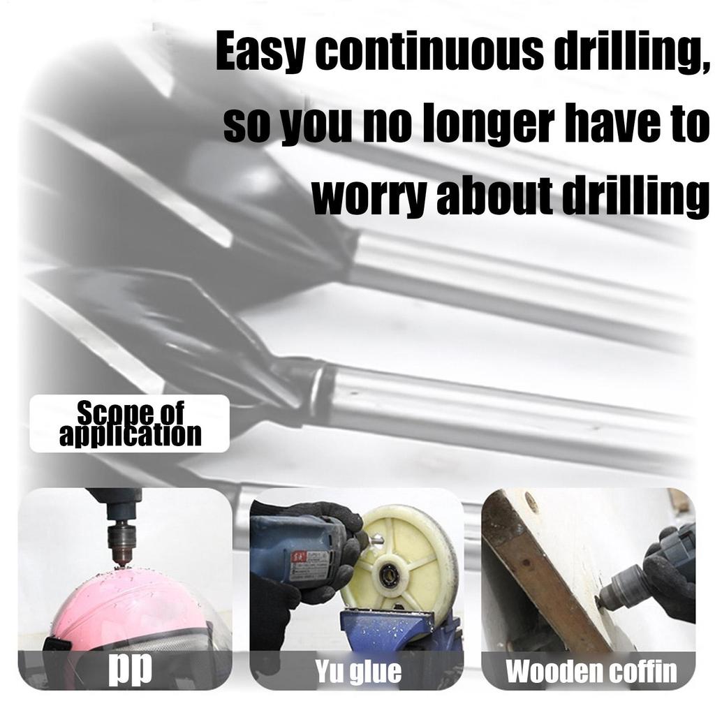 Drill Bit Set Hex Shank Woodworking Tools Self Tapping Woodworking Drill Bit For Woodworker Carpenters Door Locks Concrete