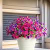 UV Resistant Artificial Morning Glory Flowers Lifelike Simulation Silk Flower  Outdoor