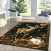Deer Floor Rug Office Rug Design for Foyer Decorate Room Living Rooms Entryway Anti-slip Rug Office Home Decor Birthday/Christmas Gift