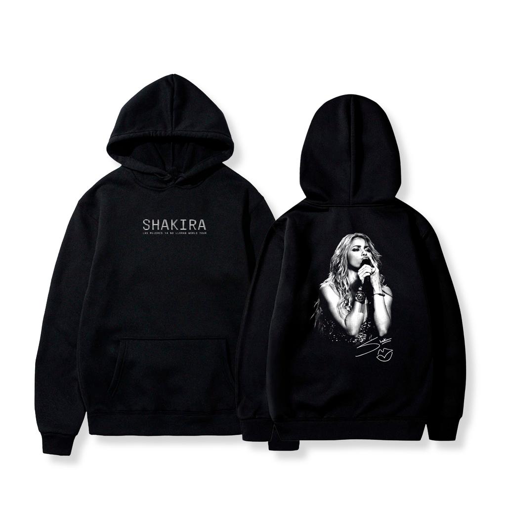 Felpa Las Mujeres Ya No Lloran World Tour Shakira Felpe Grafiche Casual Larga Oversize Felpa con Cappuccio Tuta di Alta Qualità Abbigliamento Femminile Maschile