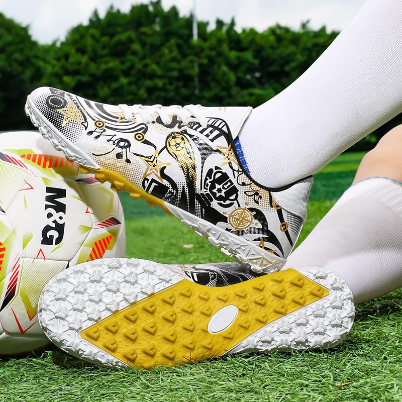 31-44 Men's Football Boots Rubber Soft Soled Outdoor Children's Youth Football Shoes Boys and Girls Competition Professional Training Football Shoes