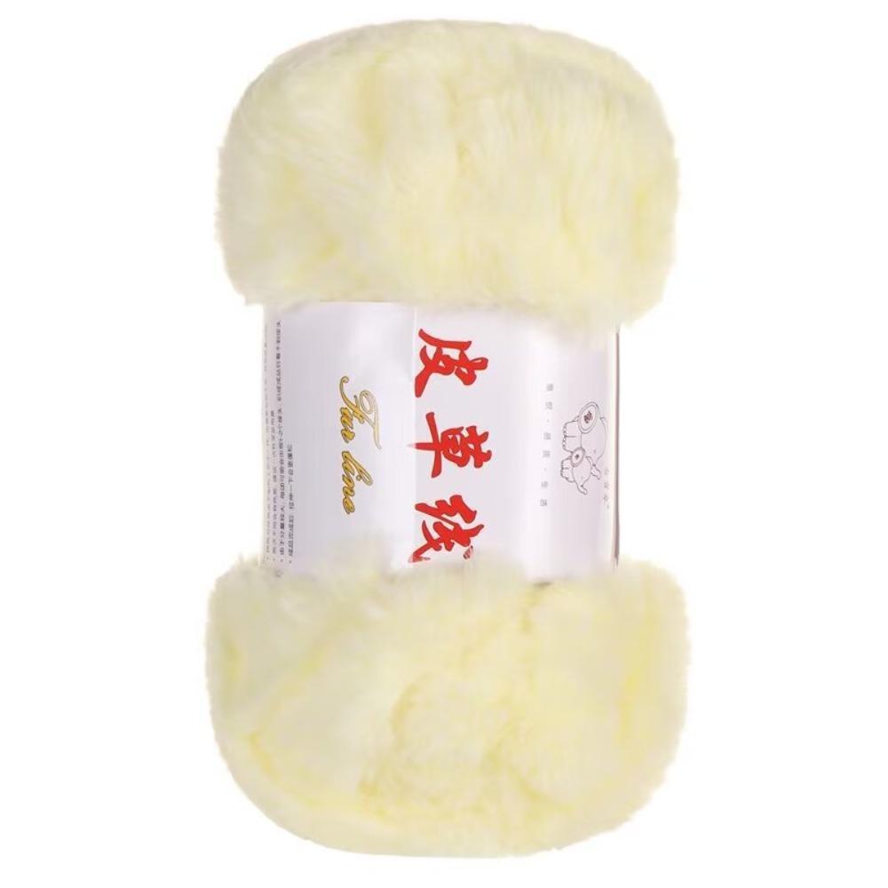 Warm Yarn 100g Roll Faux Fur Yarn Thick Yarn Anti-Pilling Cashmere Yarn Solid Color Soft Material Mink Wool Yarn Sweater Making
