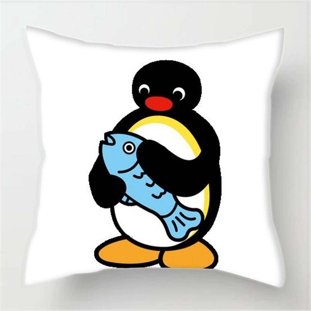 Cartonn P-ingu Penguin  Pillowcases cushion covers living room sofas home decor gifts