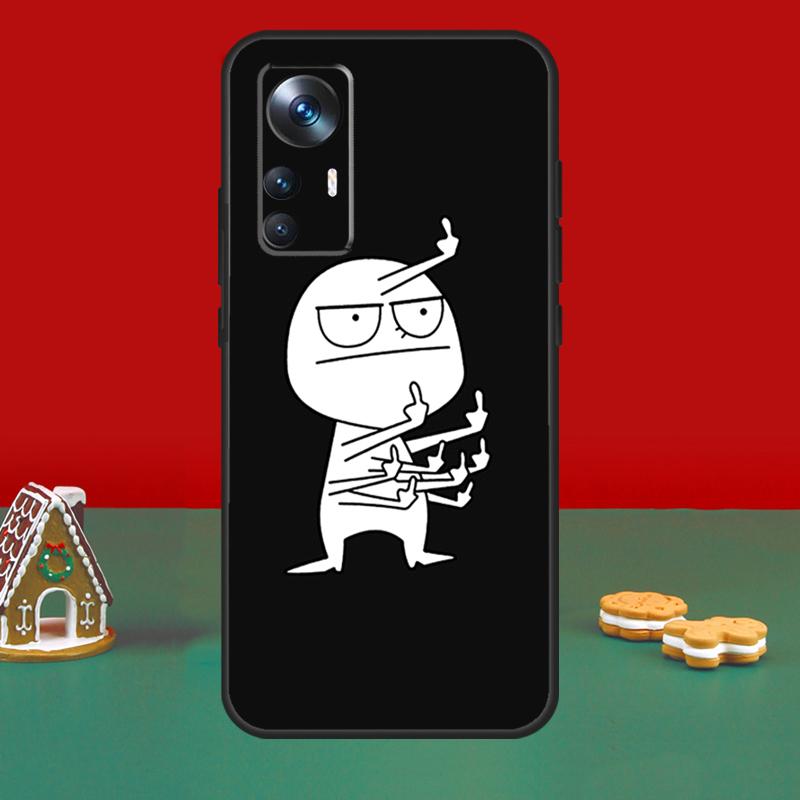 

Забавный человечек средний палец для POCO M6 Pro X6 Pro X3 X5 F3 F5 M5s чехол для телефона Xiaomi 14 12T 11T 13T Pro 12 13 Lite Xiaomi 14 Ultra