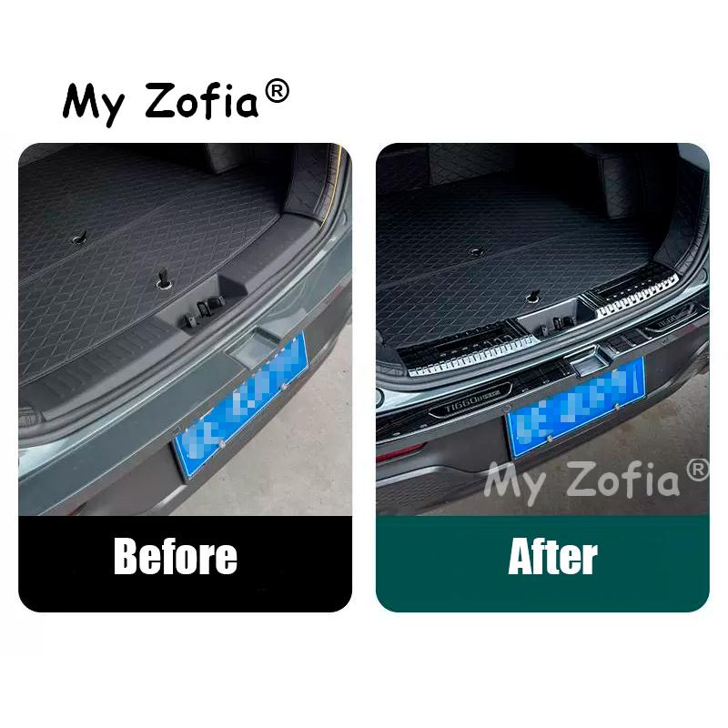 For Chery Tiggo 8 Pro 2025 2026 Car Stainless Trunk Cover Tailgate Guard Rear Bumper Scuff Sill Plate Pedal Stickers Accessories