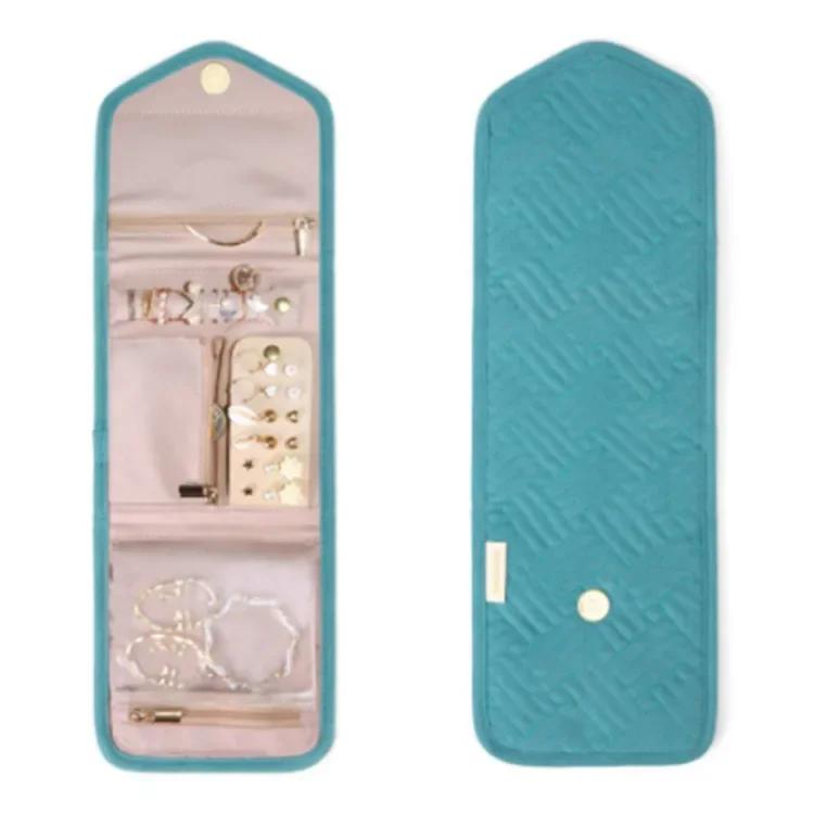 Travel Portable Jewelry Organizer Roll Foldable Jewelry Case for Bracelet Ring Necklaces Earring Jewelry Storage Bag Travel Bags