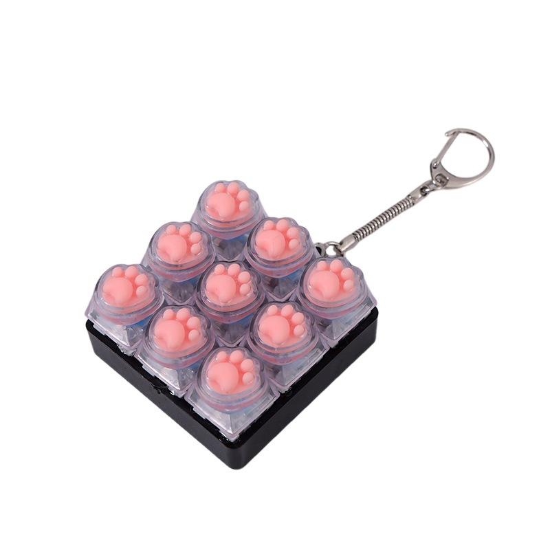 Amazon Cat Claw Keycap Mechanical Keyboard Soft Silicone Keychain Button Decompression Windmill Key National Wind Chinese Wind
