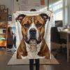 1PC Dog Print Flannel Blanket, High quality Comfortable for All Seasons, Home Decor, Warmth and Comfort, Perfect for Christmas Gifts