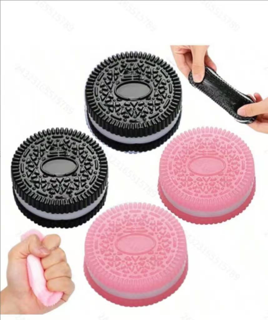 2 Pcs Squishy Sticky Cookie Squishies S, Fidget S, Ultra-Soft Squeeze S, Decompression , Pefect For Party &Holiday