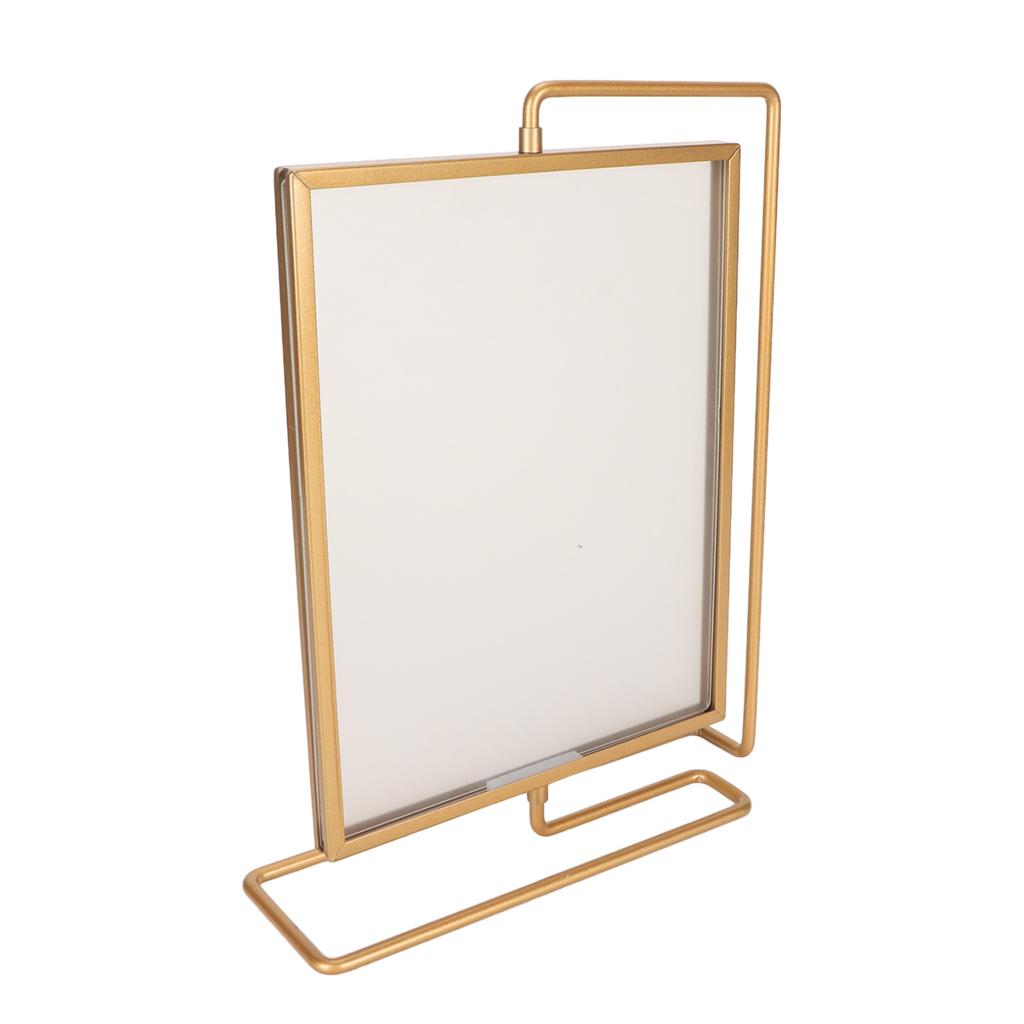 Y5578 Gold Metal Rotating Photo Frame Double Sided Rotating Floating Photo Frame for Home