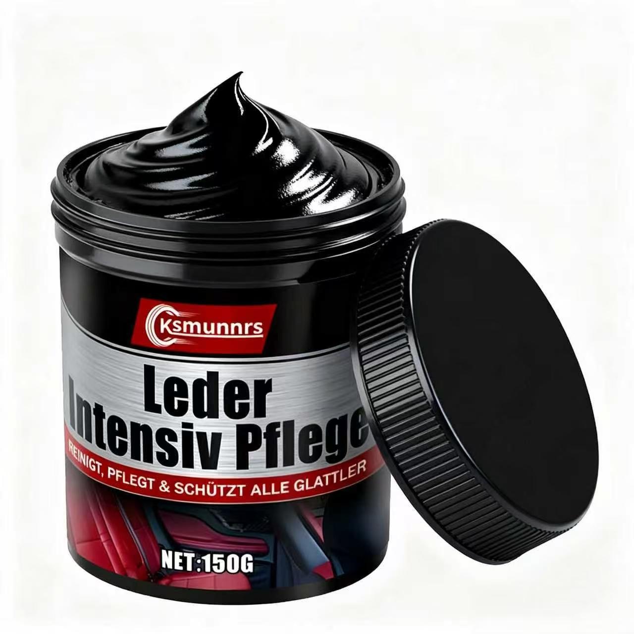 Ksmunnrs Intensive Leather Care Paste 150G, Pro-Grade Cleaner & Conditioner for Car Interior Leather, Deep Nourish & Protect for