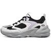 DLites Comfort Lightweight Low-Top Lifestyle Casual Shoes Women Sneakers White Black Purple 117365-BKMT