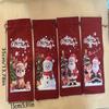 4/8pcs Christmas Wine Bottle Bags with Drawstring Burlap Reusable Fabric Gift Bags with Blank Labels and Rope Suitable Christmas