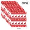 100Pcs Christmas Theme Paper Liners Sandwich Wrapping Paper 8Style Wax Paper Sheets For BBQ Picnic Festival Party Fast Food Tool