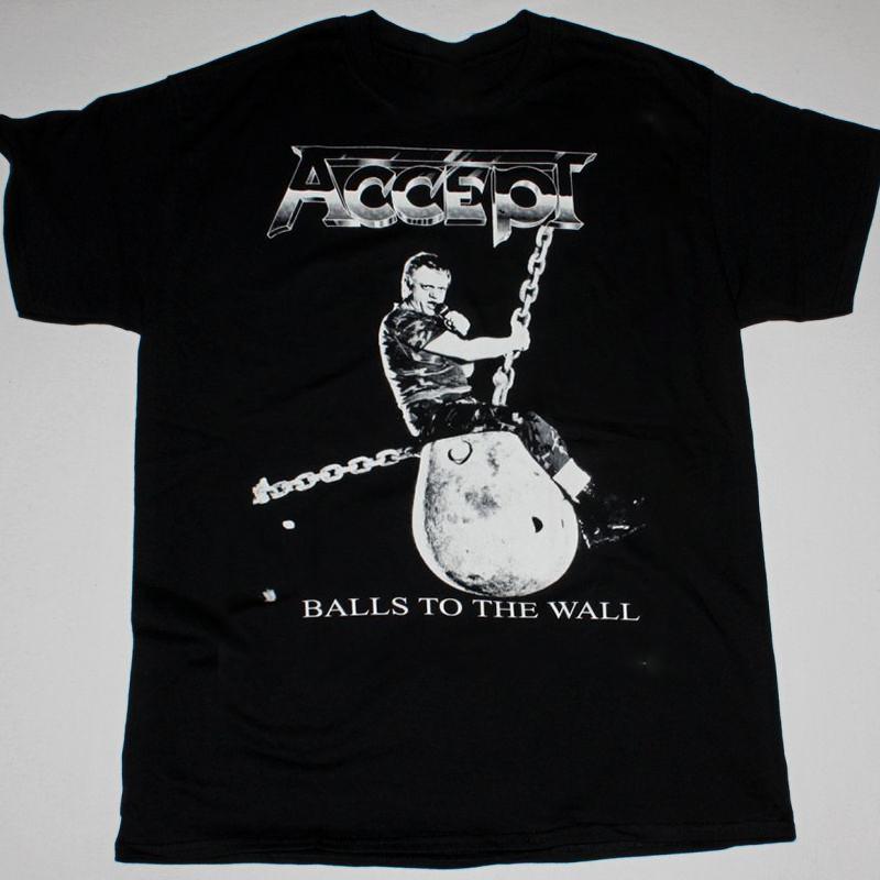 Accept Band BALLS TO THE WALL#039; Tee Cotton Shirt For Men Women BL2.682 Unisex T-Shirt XL