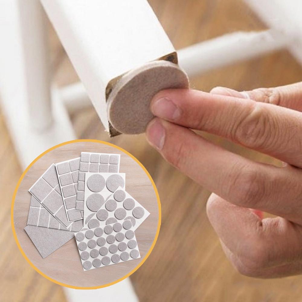 18-128 PCS Felt Chair Leg Pads 3/5mm Thick Floor Scratch Protector Mat Mute Non-slip Self Adhesive DIY Furniture Accessories