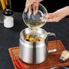 Stainless Steel Oil Bottle With Filter For Kitchen Large Capacity Oil Storage And Residue Separation