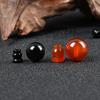 Handmade Natural Red Agate Buddha Head Beads for DIY Wénwán Ornaments and Bodhi Accessories