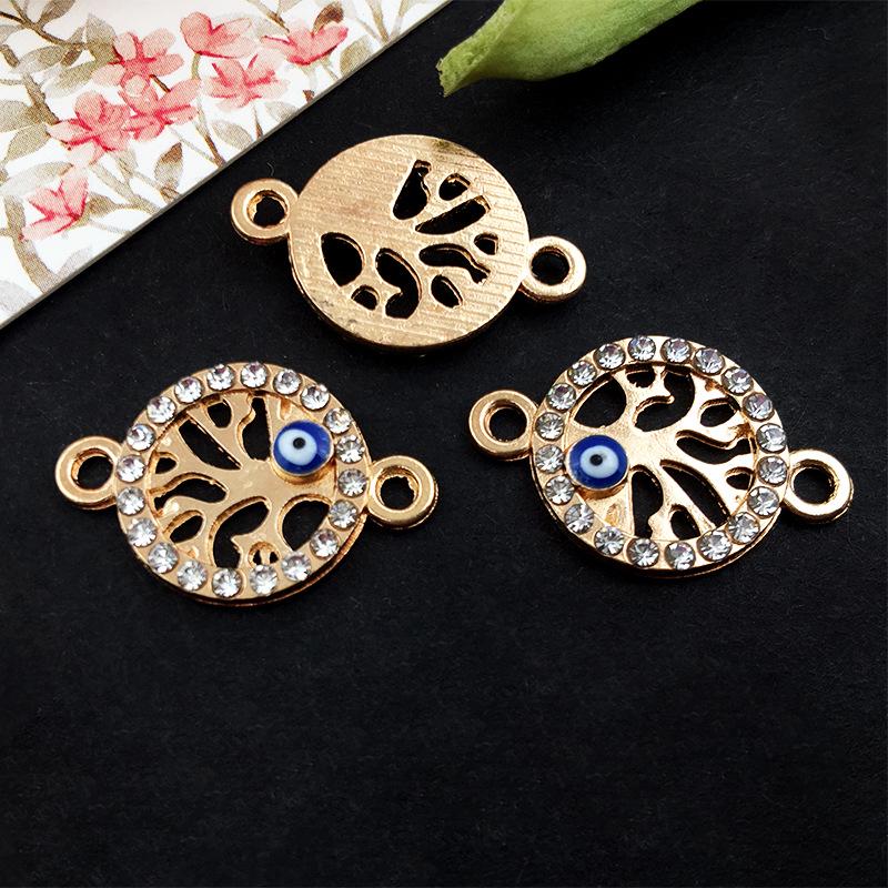 Evil Eye Charms with Butterfly & Starfish Connectors for DIY Jewelry Bracelets & Necklaces