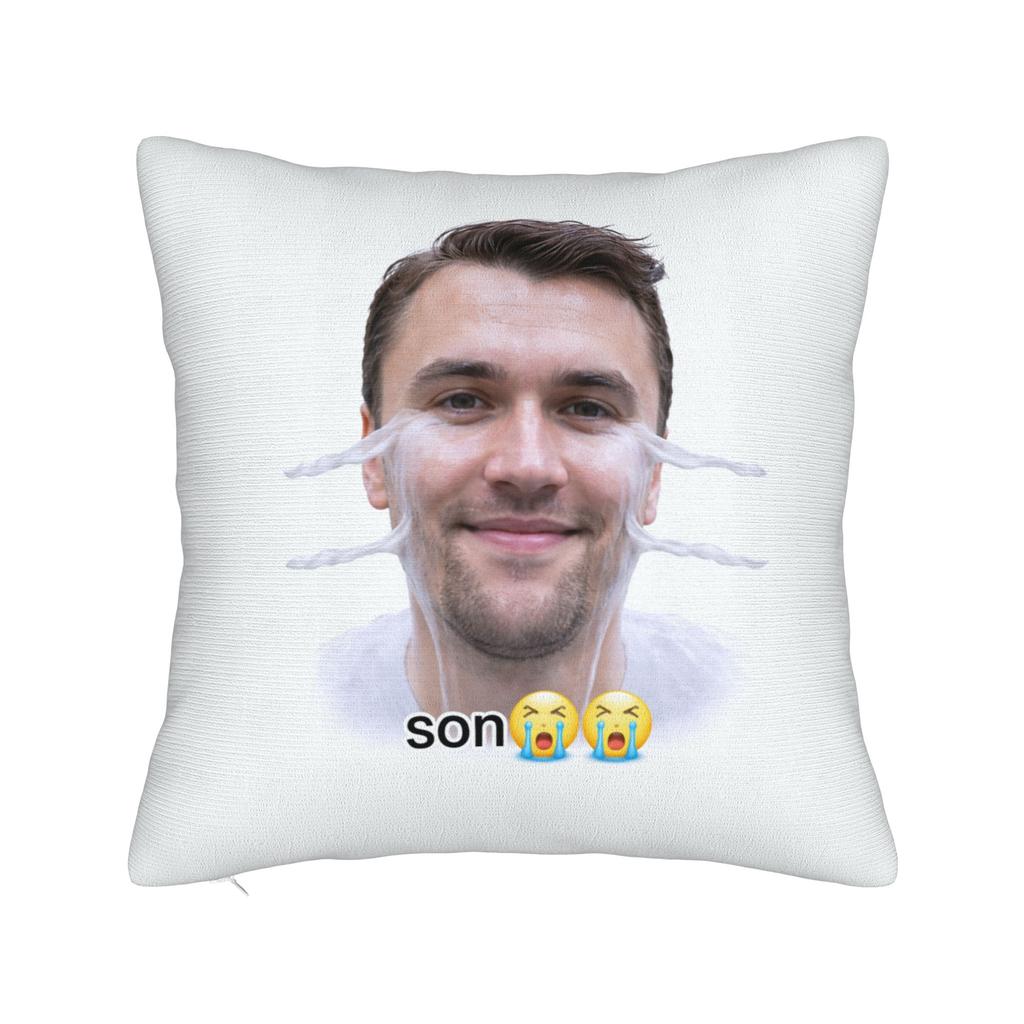 Charlie Kirk Meme Square Pillowcases Polyester Bed Car Cushion Cover Creative Decorative Throw Pillow Case 45*45
