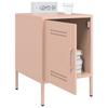 Nightstands 2 Pcs Pink 36 X 39 X 50.5 Cm Steel
