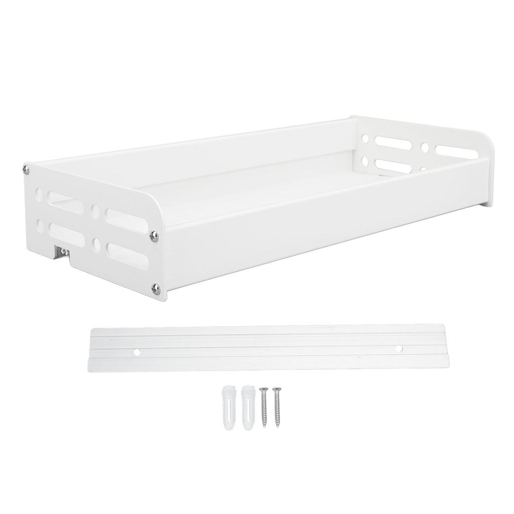 Kitchen Utensil Rack Space Aluminum Spice Rack Wall Mount Spice Storage Rack Organizer Multi Functional Storage Shelf