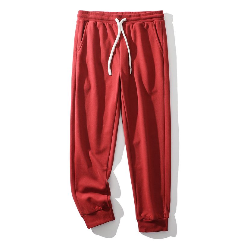 Foreign Trade Export Balance Men's Casual Pants Spring and Autumn New Loose Slub Cotton Trendy Elastic Waist Sports Pants Men's Trousers