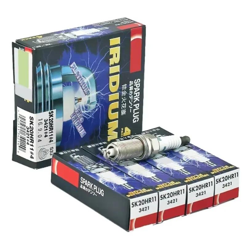 4/6pcs OE:90919-01191 SK20HR11 3421 Iridium Platinum Spark Plug For Toyota 4Runner Hihlander Land Cruiser Prado LEXUS