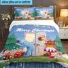 3PCS Night Garden Bedding Set,Including 1pc Duvet Cover And 2pcs Pillowcases Perfect for Bedroom, Dormitory, Large size Fan Christmas gift