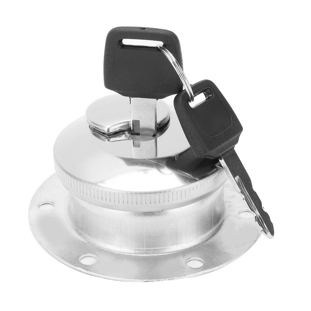 6 Отверстий Крышка Топливного Бака Нержавеющая Сталь Круглая Форма Крышка Топливного Бака Ключ 85 мм с 2 Ключами Крышка Топливного Бака