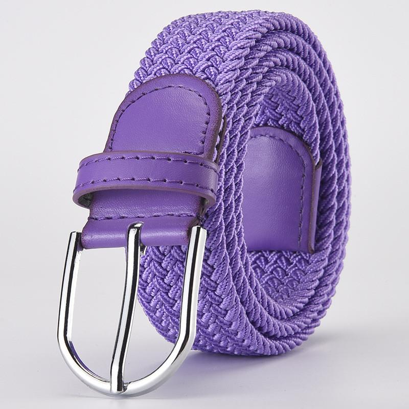 Stylish Woven Stretch Casual Mens Belt With Alloy Buckle For Fashionable Wear