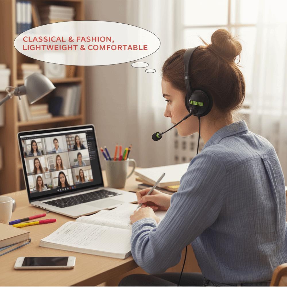 Physical Noise Reduction USB Headphones Noise Cancelling Noise Cancelling Headphones for Phone PC