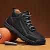 New Arrival Men High Top Shoes Treking Footwear Outdoor Leather Ankle Boots Fashion Lace Up Motorcycle Boots Non-Slip Man Botas