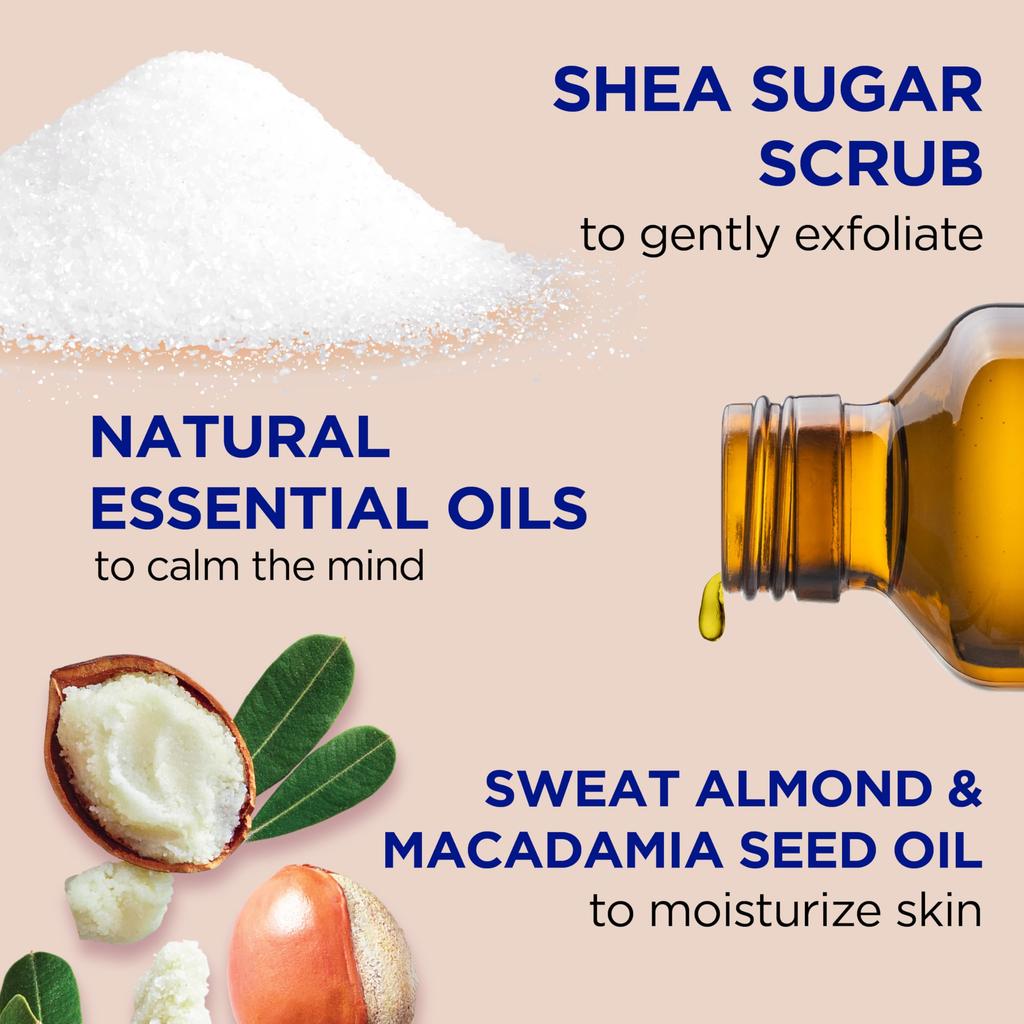 Dr Teal's Shea Sugar Body Scrub Shea Butter with Almond Oil with Essential Oils, 538g