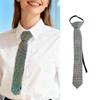 Sparkling Neck Tie For Women Men Comfortable Shining Neckpiece For Night Club Wear And Stage Show Dressingup Props