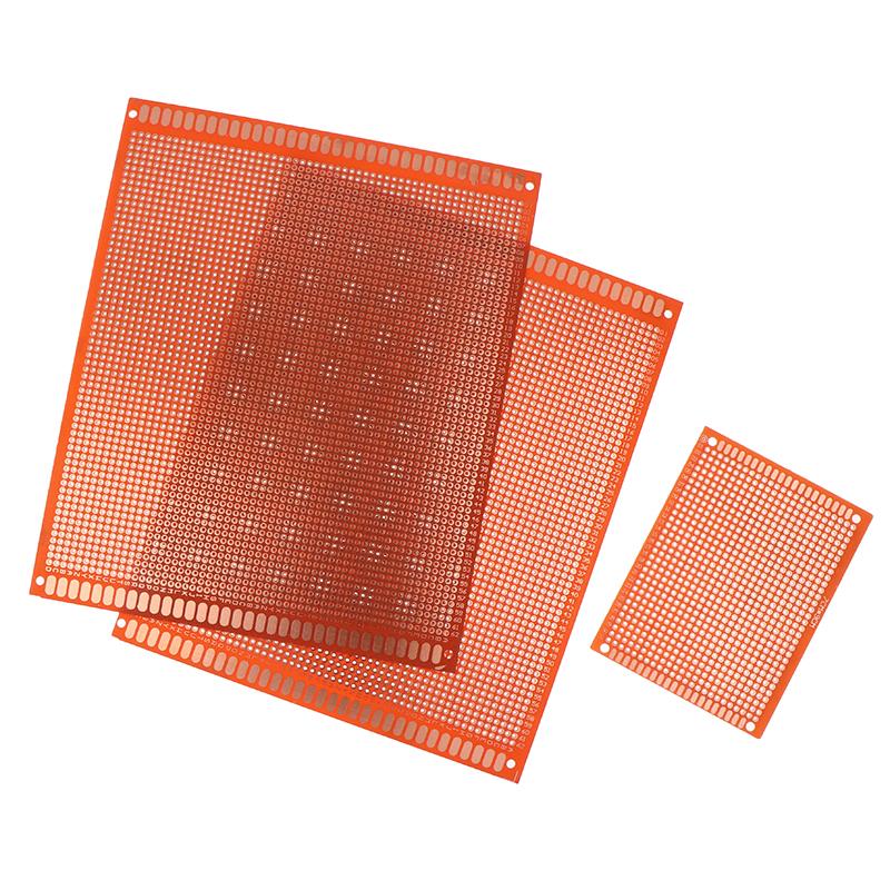 5 gab. 7*9/15*18 cm Vienpusēja prototipēšanas plate Breadboard Universālā plate Eksperimentāla Bakalīta Vara Plates Plate Dzeltena