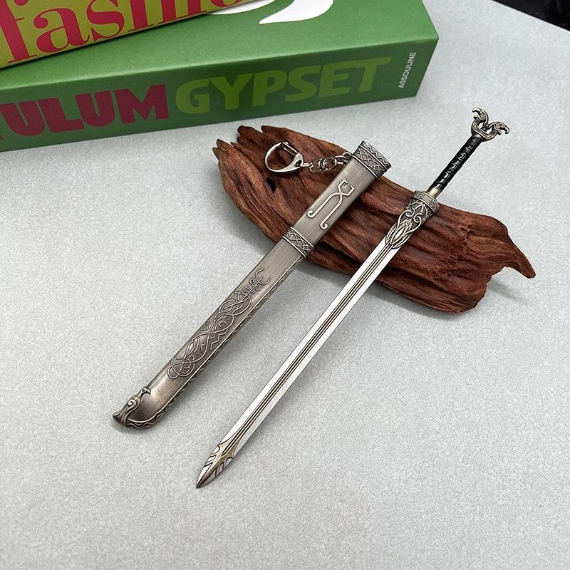 God of War Game Replica Metal WeaponsModel Set Kratos Action Figure Accessory Retro Collectible Desktop Decorations Toy Boy Gift