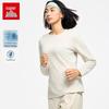 Anta Women's Fleece-Lined Wool Blend Long-Sleeve T-Shirt