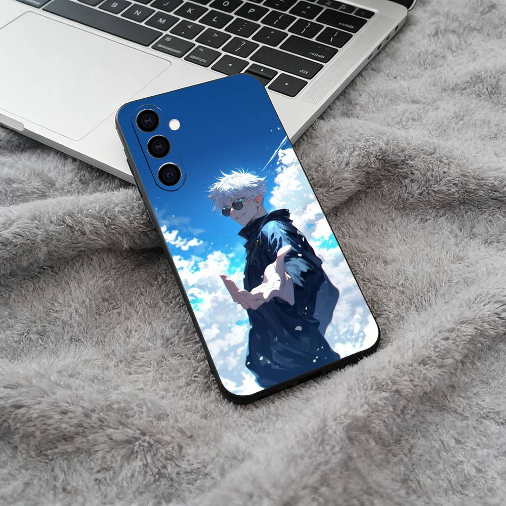 

Favorite Anime Characters-S-Satoru G-Gojo Soft Silicone phone Case for Samsung Galaxy A73/A71/A72/A70/A53/A52/A51 - Black Samsung a10