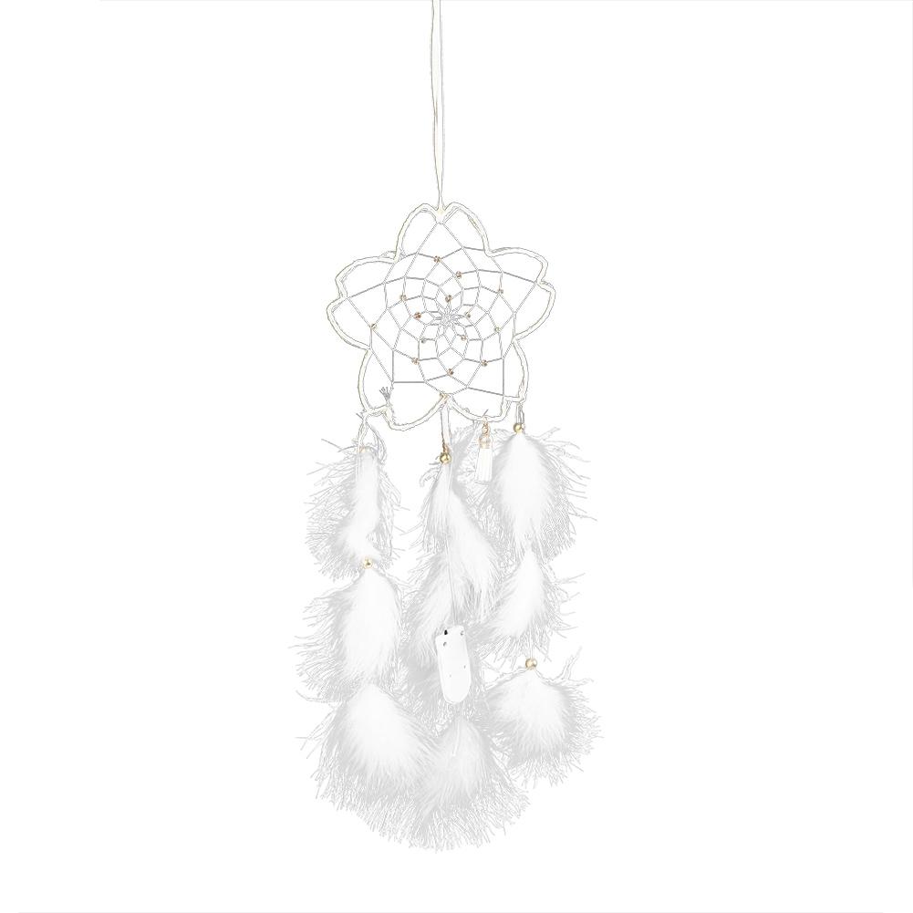 LED Traumfänger Heimanhänger Dekoration Wandbehang Hochzeitsfeier Dekor Federn Dekor