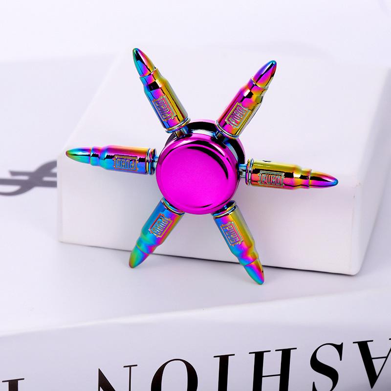 Metallischer Fidget Spinner mit landschaftlichem Motiv: Beliebtes Promi-Straßenmarkt-Dekompressionsspielzeug