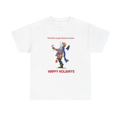 Happy Holidays Unisex Heavy Cotton Tee, Christmas Shirt, Christmas Story