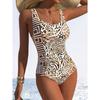 Costume da bagno intero estivo sexy con stampa di un bellissimo motivo, vestibilità aderente e snellente, design con profonda scollatura posteriore a U, costume da bagno alla moda accattivante per spiaggia, piscina, vacanze