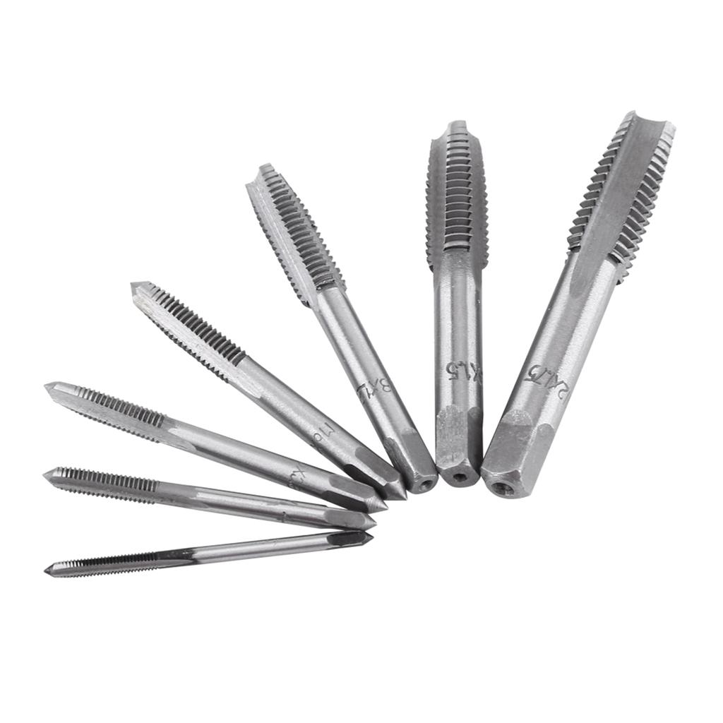 Tap Wrench, Steel Tap Wrench Set with Thread M3 or 4 or 5 or 6 or 8 or 10 or 12, for Convenient Tapping, General Purpose.Key and Tap