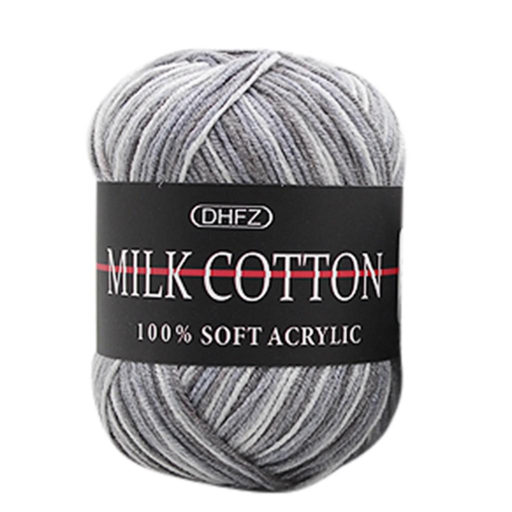 Colorful Hand Knitting 50g Knitting Crochet Milk Soft Baby Cotton Wool Yarn
