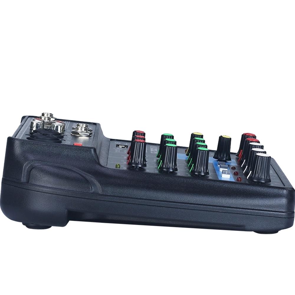 Přenosný 4kanálový BT zvukový mixážní pult Digitální zvukový mixážní pult Vestavěné efekty Reverb pro