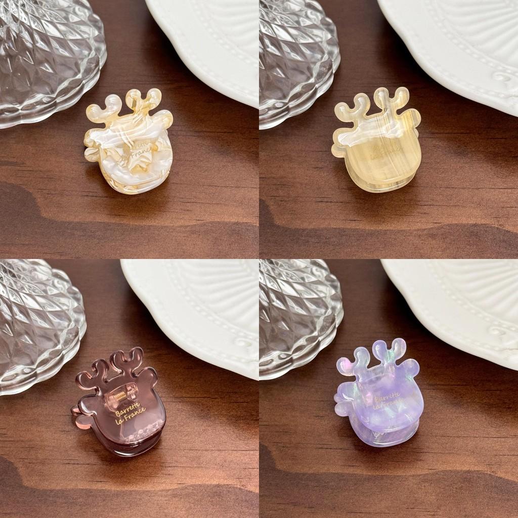 Stylish Acetate Hair Claw Clip Featuring Lovely Mini Deer Design For Females
