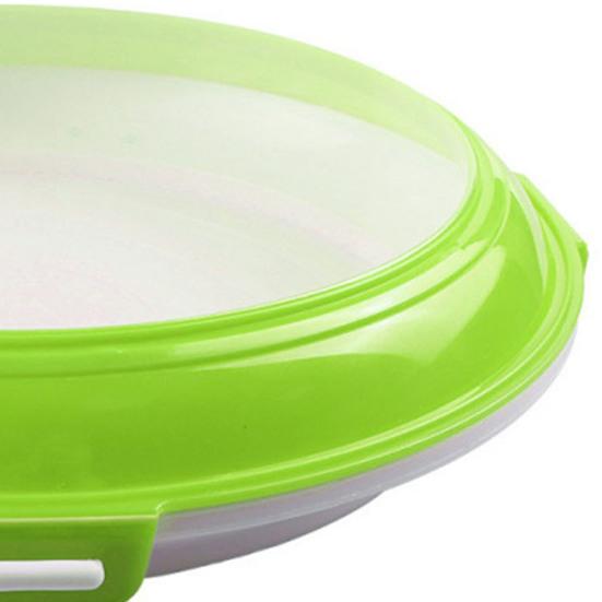 Matkonserveringsbrett Stabelbar Kjøleskapsoppbevaringsbeholder Gjenbrukbart Kjøkkenmatoppbevaringsbrett Vakuumforseglet Matbeholder